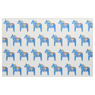 Tecido azul de cavalo