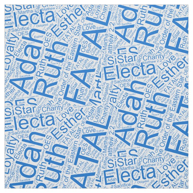 Tecido Azul de Colagem OES (Modelo)