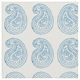 Tecido azul de Paisley do ovo do pisco de peito