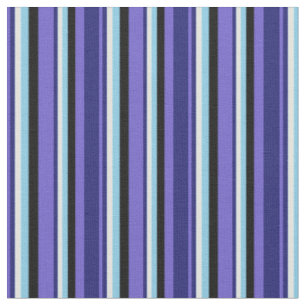 Tecido Azul Diário, Azul-Noite, Ciano, Azul-Céu e Preto
