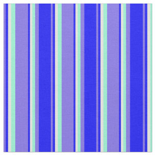 Tecido Azul Diário Médio, Azul, Amarelo Claro e Aquamarin