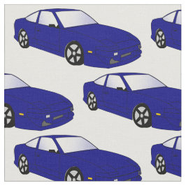 Tecido azul do carro de esportes de JDM