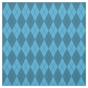 Tecido azul do teste padrão de Argyle