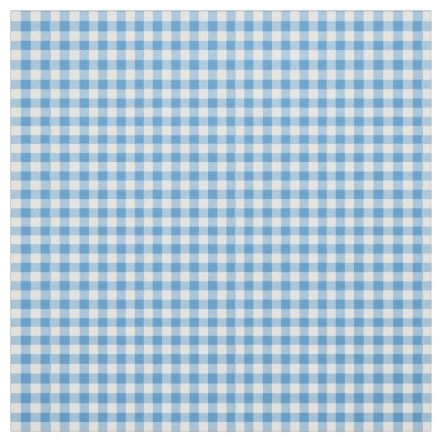 Tecido azul do teste padrão do guingão da (Modelo)