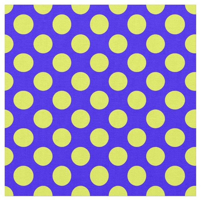 Tecido azul e amarelo das bolinhas (Detalhe)
