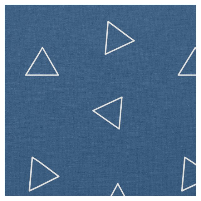 Tecido azul e branco do triângulo por Stickelberry (Detalhe)