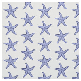 Tecido Azul e peixe-espada branco