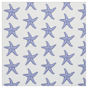 Tecido Azul e peixe-espada branco