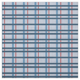 Tecido azul e Xadrez vermelha