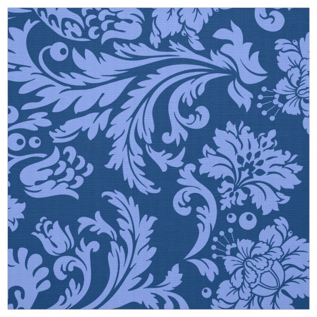 Tecido Azul em pó Elegante e Marinhos azuis (Modelo)