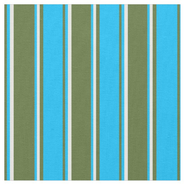 Tecido Azul Escuro, Azul Céu Profundo e Creme de Casa (Detalhe)