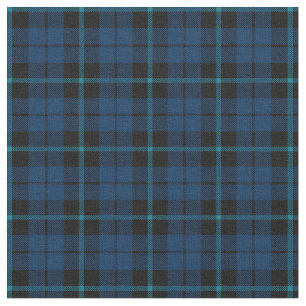 Tecido azul escuro com impressão azul da xadrez da tira