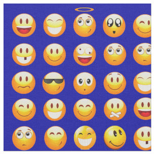 tecido azul escuro dos emojis