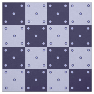 Tecido Azul escuro e claro - quadrados azuis