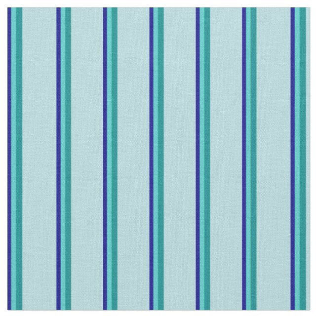 Tecido Azul Escuro, Turquesa, Ciano Escuro e Azul Pó (Detalhe)