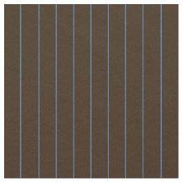 Tecido Azul fino na faixa de chocolate