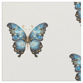 Tecido Azul Marinho e Dourado Moderno Padrão Boho Sem Cos