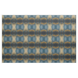 Tecido Azul Marinho e Dourado Moderno Padrão Boho Sem Cos