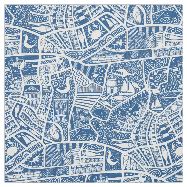 Tecido azul marinho rural (Modelo)