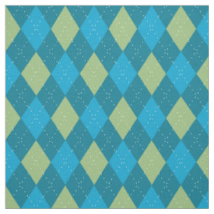 Tecido Azul Padrão de Argyle