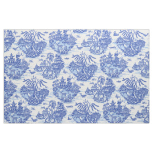 Tecido Azul-selvagem Coelho Branco-Whimia