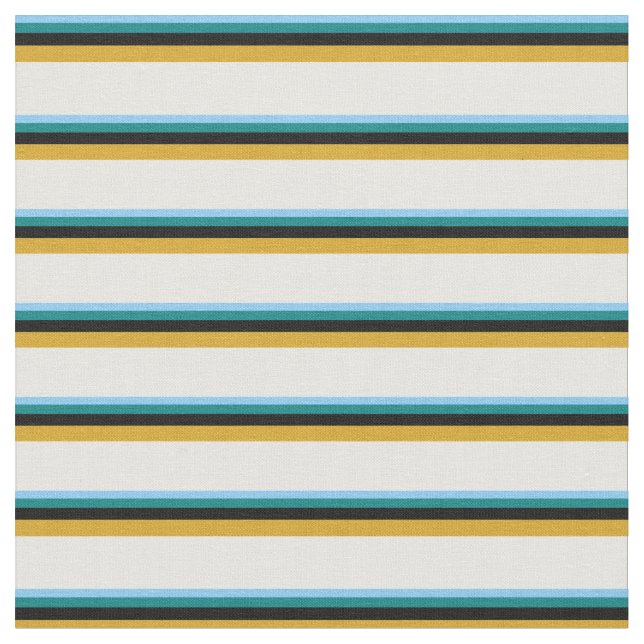 Tecido Azul, Teto, Preto, Goldenrod, Creme De Mint (Detalhe)