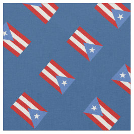 Tecido Azul: Tradicional: Bandeira de Puerto Rico