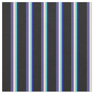 Tecido Azul, Turquesa, Bisque, Azul Escuro e Preto