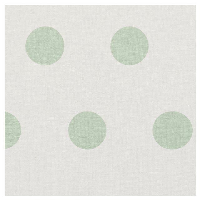 Tecido azul/verde e o branco grande das bolinhas (Detalhe)