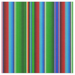 Tecido Azul Vermelho Verde Sarape Mexicano