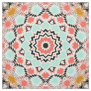 Tecido azulejo de mosaico de mandala abstrato sem soldadu