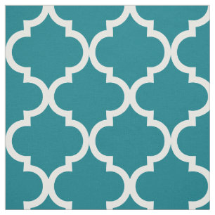 Tecido azulejo do quatrefoil marroquino de latência bran