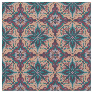Tecido Azulejo Geométrico de Pastel marroquino
