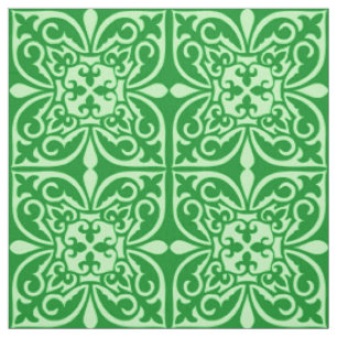 Tecido Azulejo marroquino - verde esmeralda