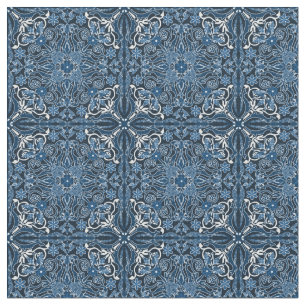 Tecido Azulejos Classic Blue Boho