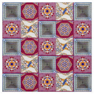 Tecido Azulejos com uma reviravolta moderna