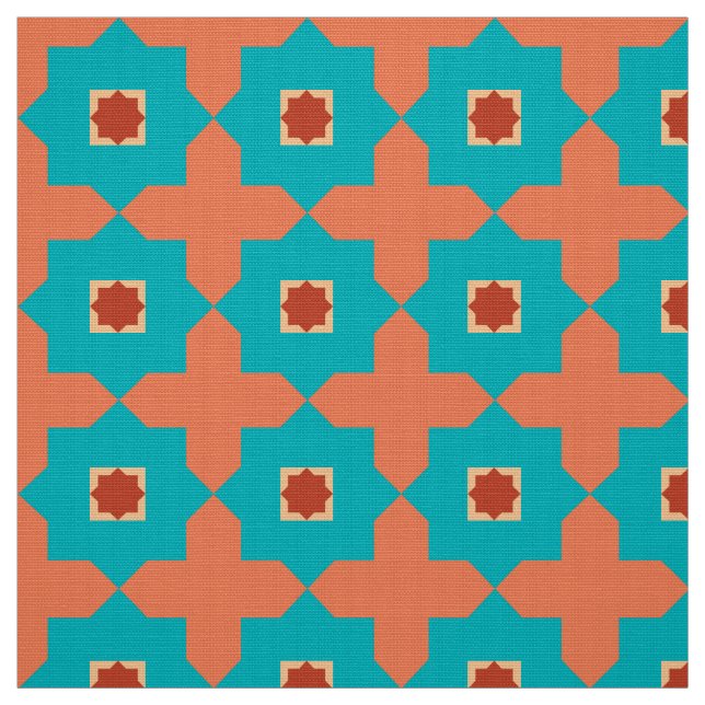 Tecido Azulejos do marroquino da sala da biblioteca (Modelo)