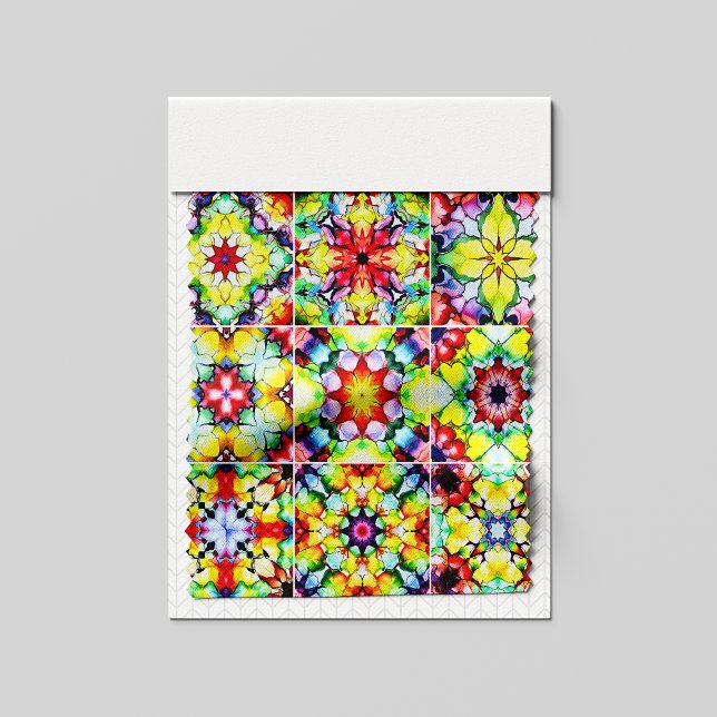 Tecido Azulejos do Mediterrâneo, Azulejos de Tinta Álcool (Criador carregado)