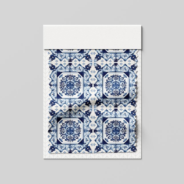 Tecido Azulejos do Mediterrâneo, Portugal, Azulejo, Majol (Criador carregado)
