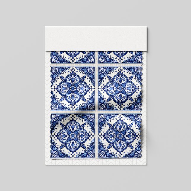 Tecido Azulejos do Mediterrâneo, Portugal, Azulejo, Majol (Criador carregado)