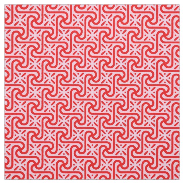 Tecido Azulejos egípcios, profundas e rosas claro (Modelo)