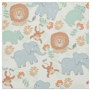 Tecido Baby Animal Safari