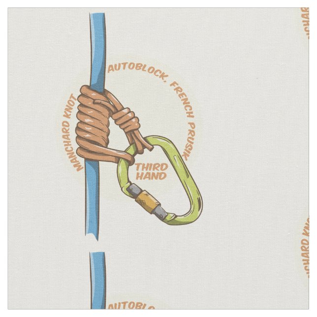 Tecido Bachmann Rock Subindo Prusik (Detalhe)
