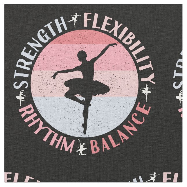 Tecido Bailarina Dançarina de Ballet - Valores de Mentali (Detalhe)