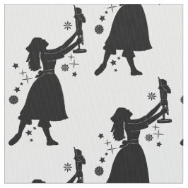 Tecido Bailarina e Nutcracker no Natal