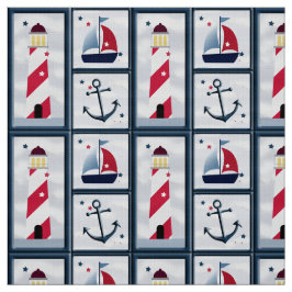 Tecido Balão de vela, Farol, Artesanato de âncora