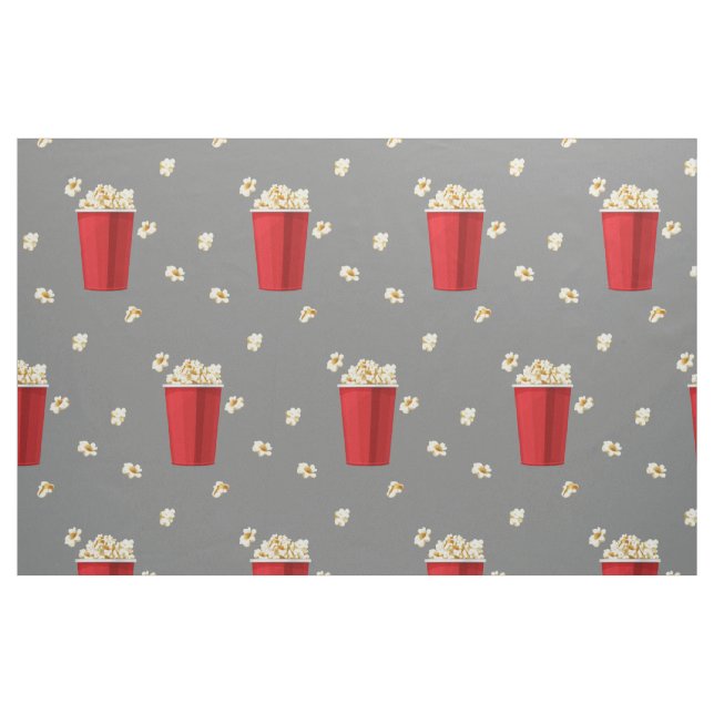 Tecido Baldes de Pipoca Vermelha Lanche de Filme Televisã (Fat Quarter)