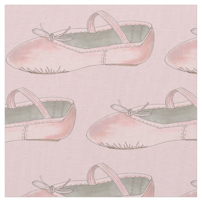 Tecido Balé cor-de-rosa - Dança do Slipper Considerando B (Detalhe)