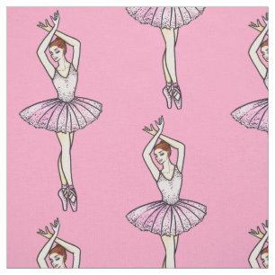 Tecido Ballerina na dança do Balé de vestimenta rosa
