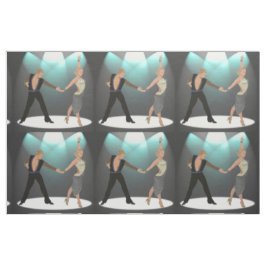 Tecido Ballroom Latino Dancers Casal Com Destaque De 9"